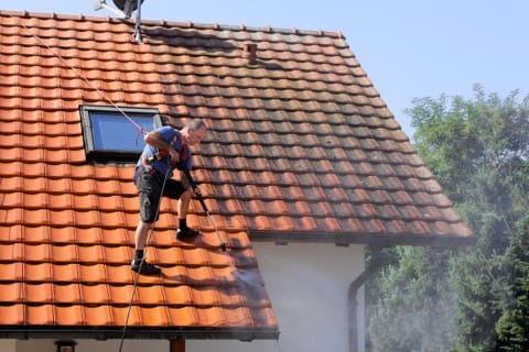 Nettoyage de toiture & gouttières, peinture & hydrofugation de toiture Montech
